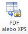 Obrázok tlačidla PDF alebo XPS