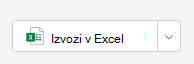 izvoz v Excelu