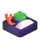 Čustveni simbol škatla z upognjeno aplikacijo Teams