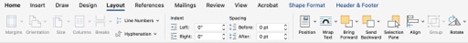 Edit Layout Ribbon on Mac