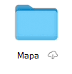 OneDrive za Mac ikona stanja datoteke na zahtevo