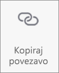 Gumb »Kopiraj povezavo« v storitvi OneDrive za Android