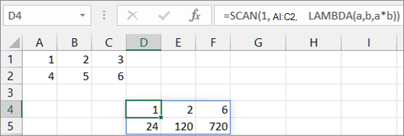 First SCAN function example