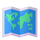 Čustveni simbol zemljevida sveta v aplikaciji Teams