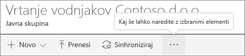 SharePoint Onine Document Library menu