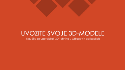 Posnetek zaslona naslovnega diapozitiva 3D-PowerPointove predloge
