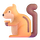 Čustveni simbol veverice v aplikaciji Teams