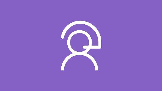 Slika ikone za krmarjenje za razdelek »Več možnosti podpore« na barvnem ozadju.