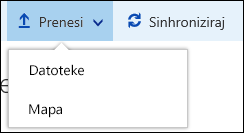 Office 365: prenos datotek ali map v knjižnico dokumentov