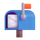 Čustveni simbol »Odpri nabiralnik aplikacije Teams« z zastavico