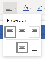 Align Text button on the Visio Online ribbon