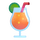 Čustveni simbol tropske pijače v aplikaciji Teams