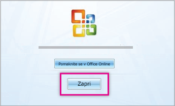 Po namestitvi Officea kliknite »Zapri«.