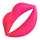 Čustveni simbol ustnic za poljubljanje v aplikaciji Teams