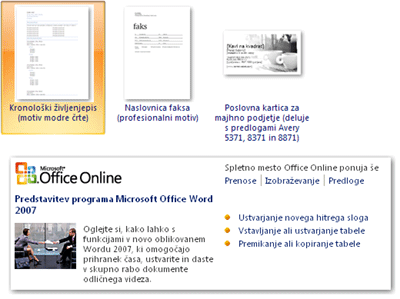Žarišče programa sistema Office 2007