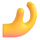 Čustveni simbol s približevanjem prstov v aplikaciji Teams