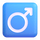 Čustveni simbol moškega spola v aplikaciji Teams