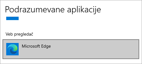 Microsoft Edge pregledač