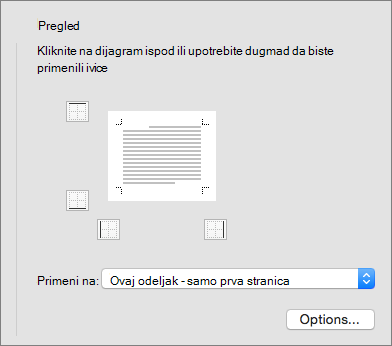 The Preview box in the Borders and Shading dialog box is shown
