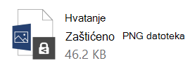 Promena ikone za zaštićenu datoteku