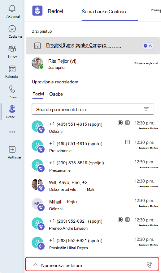 Screenshot showing where to find the dialpad