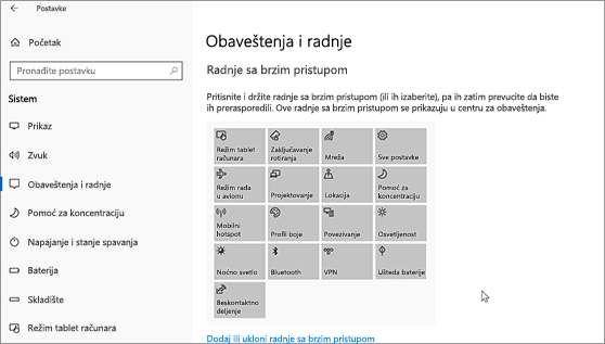 Promena Postavki Obaveštenja I Radnji U Operativnom Sistemu Windows 10 ...