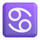 Emoji horoskopskog znaka rak u aplikaciji Teams