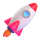 Emoji lansiranja rakete u aplikaciji Teams