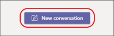 Focused New conversation button