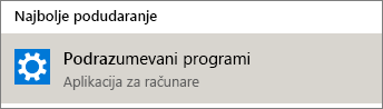 Podrazumevani programi u operativnom sistemu Windows