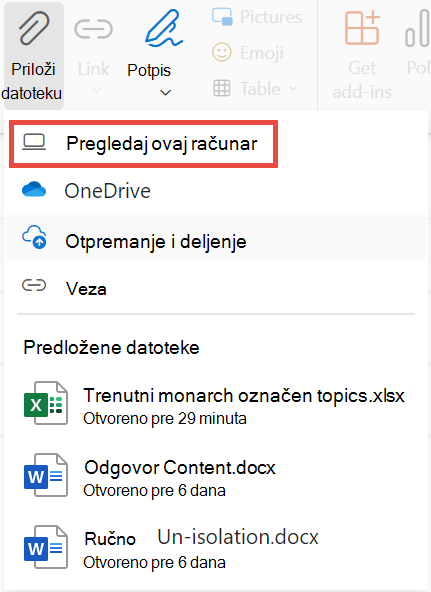 Potražite novi Outlook na računaru
