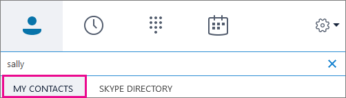 Kada se moji kontakti istaknu, možete da pretražite adresar organizacije.
