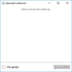 Otvaranje Upravljača zadacima u operativnom sistemu Windows 10