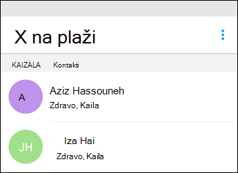 Kaizala započni ćaskanje