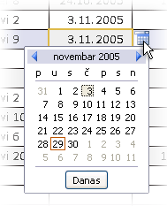Kontrola kalendara