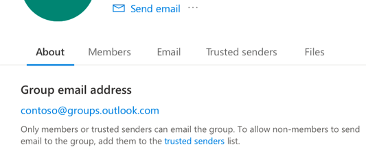 Dodajte pouzdane pošiljaoce Outlook.com grupi.
