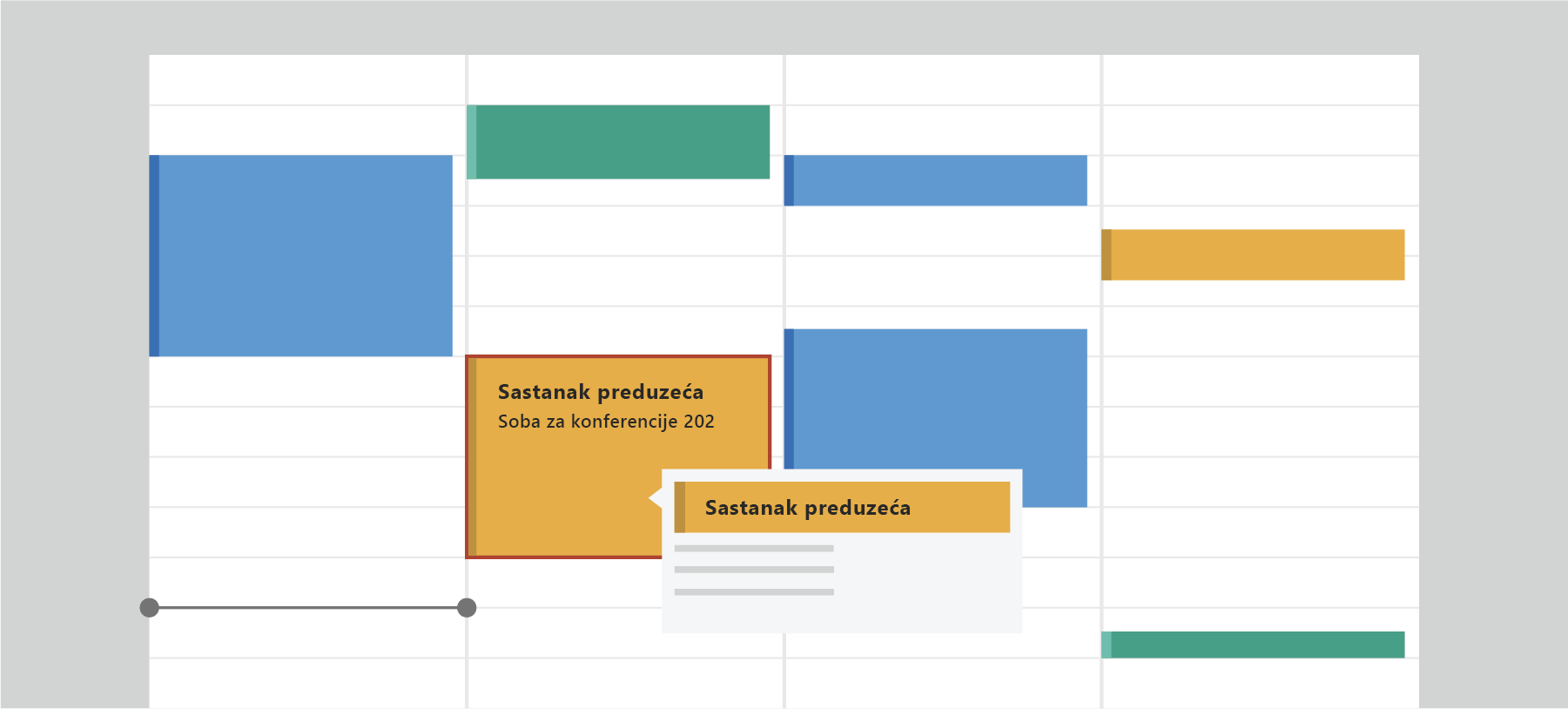 Projekcijske Outlook kalendar