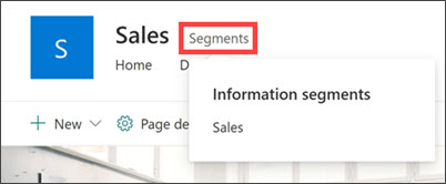 Image of SharePoint information barriers applied to this site
