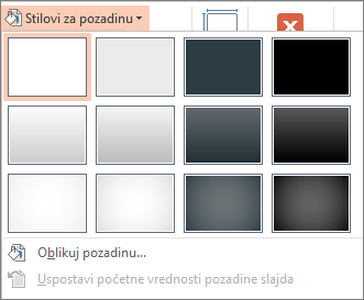 PowerPoint background styles
