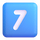 Emoji tastera sa cifrom sedam u aplikaciji Teams