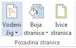 Add a watermark button in Word 2013.