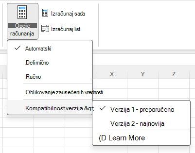 Menu to change Compatibility Version:

Formula > Calculation Options > Compatibility Versions