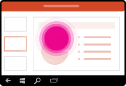 PowerPoint za Windows Mobile – pokret brisanja izabranog teksta