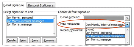 Include signature in new messages