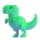 Emoji tiranosaurus u aplikaciji Teams