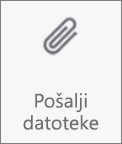 Dugme "Pošalji datoteke" u programu OneDrive za Android