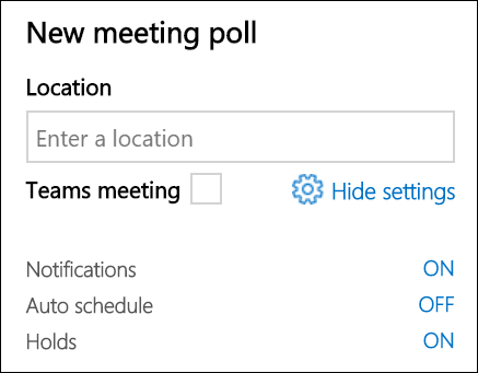 Isključite automatsko planiranje ako koristite nezavisnog dobavljača sastanka.