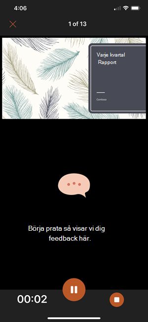 Uppmaning att börja prata 