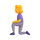 Emoji för teamskvinna som knäar