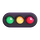 Emoji med vågrätt trafikljus i Teams